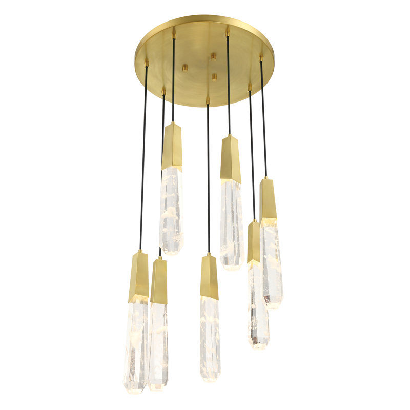 George Kovacs Drifting Droplets - 7 Light Led Pan Pendant