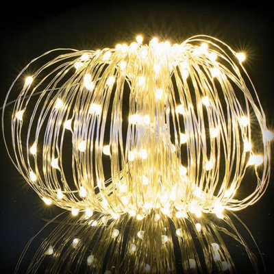 Forance 787'' Solar Powered LED Wide Angle LED String Light