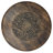 Ama 22 Inch Side End Table, Round Top, Indian Mandala Floral Carving, 3 Legs, Brown Mango Wood