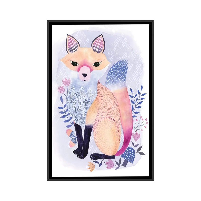 « magnifique forester i »-impression sur toile tendue, H 26 po x l 18 po x P 1,5 po, Toile avec cadre noir, Pas de tapis