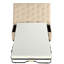 Canapé-lit convertible beige 49,6 po avec lit pliant, matelas à mémoire de forme, design, espace pour, facile à assembler, housse en lin, tissu-1261562296