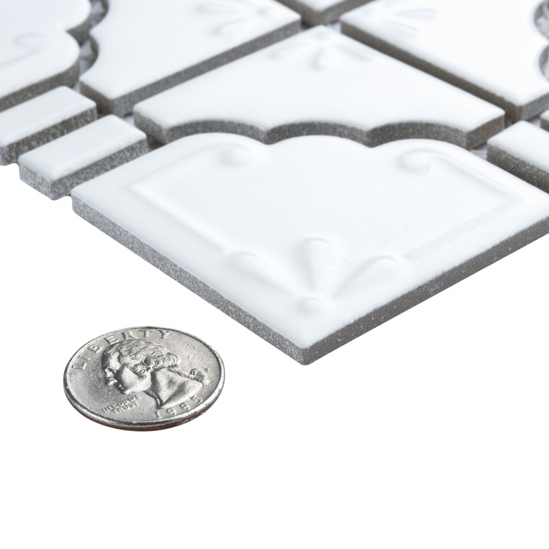 Moonbeam Porcelain Random Mosaic Wall & Floor Tile