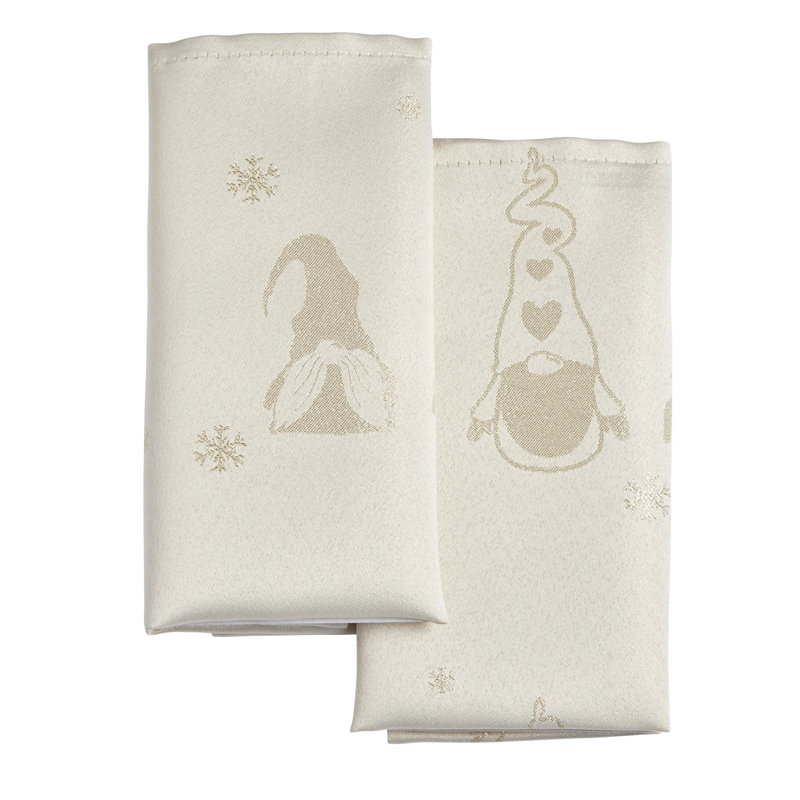 Alycee Polyester Square Napkin, Cream