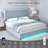 Kendrall Upholstered Platform LED Bed Frame with 2 Storage Drawers-1240959198-1240959199