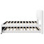 Lit plateforme tapissier avec couchette Nori-126554049