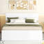 Structure de lit avec lit gigogne simple et 2 tiroirs ultrabrillants-313238397