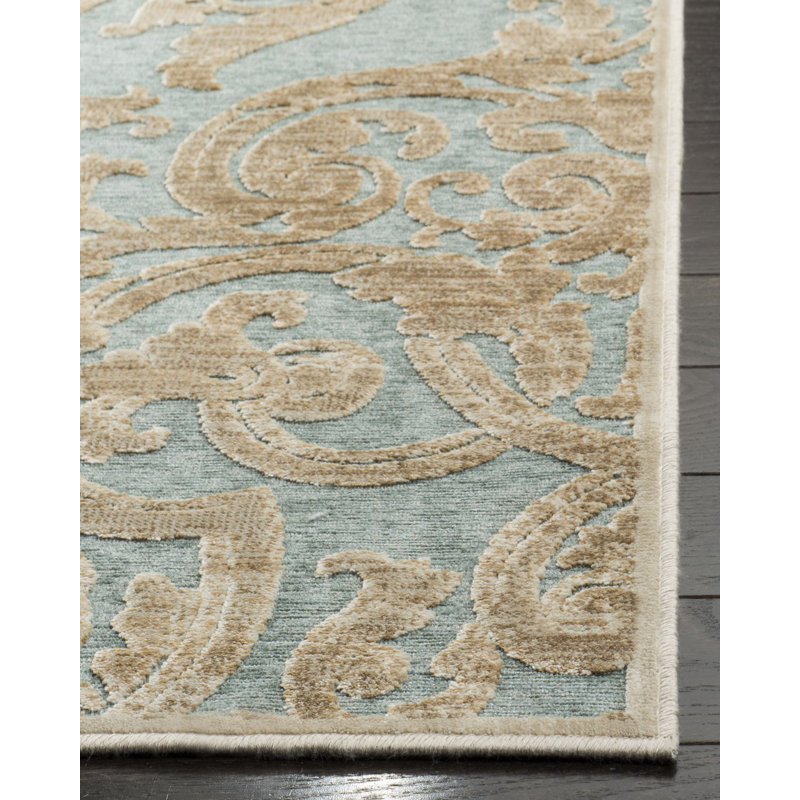 Velay Oriental Viscose Hand Woven Area Rug, Rectangle 66 x 244 cm