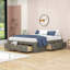 Lit plateforme 6 tiroirs en bois avec pieds centraux-567239774-567239773