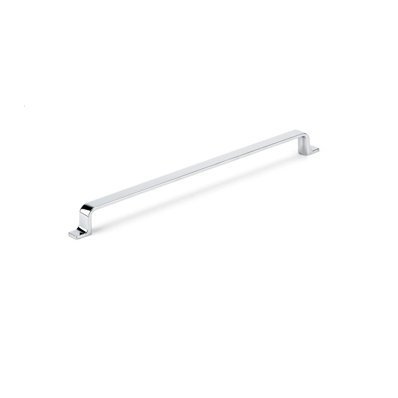 Poignée barre 12 5/8 po en métal, 6 5/16", Chrome