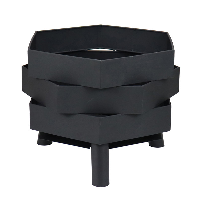 Dawer Hexagon Steel Smokeless Fire Pit
