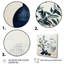 «Blue Blue Mid Century Minimalist Pottery», impressions encadrées minimalistes-1165709517-1165709490