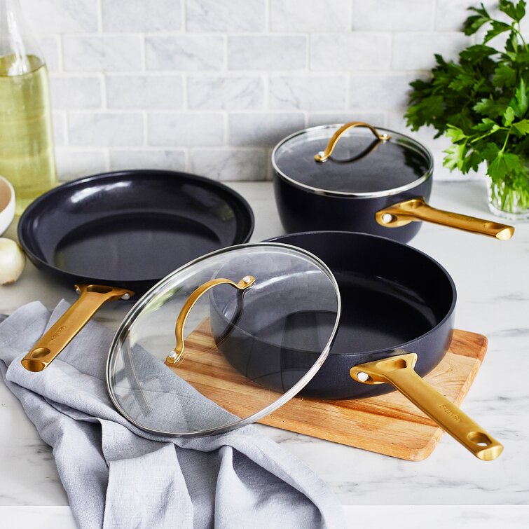 GreenPan Reserve Hard Anodized Healthy Ceramic Nonstick 5 Piece Cookware  Set & Reviews