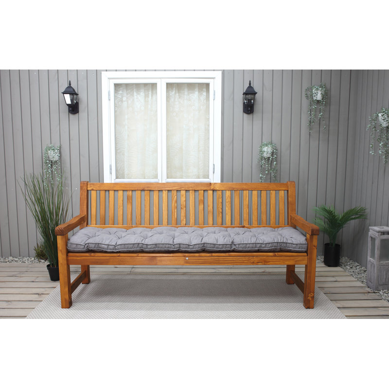 Ayomi Solid Wood Pine Outdoor Bench, Brown