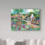 « tranquil jardin », reproduction de peinture à l’acrylique sur toile tendue-31881694