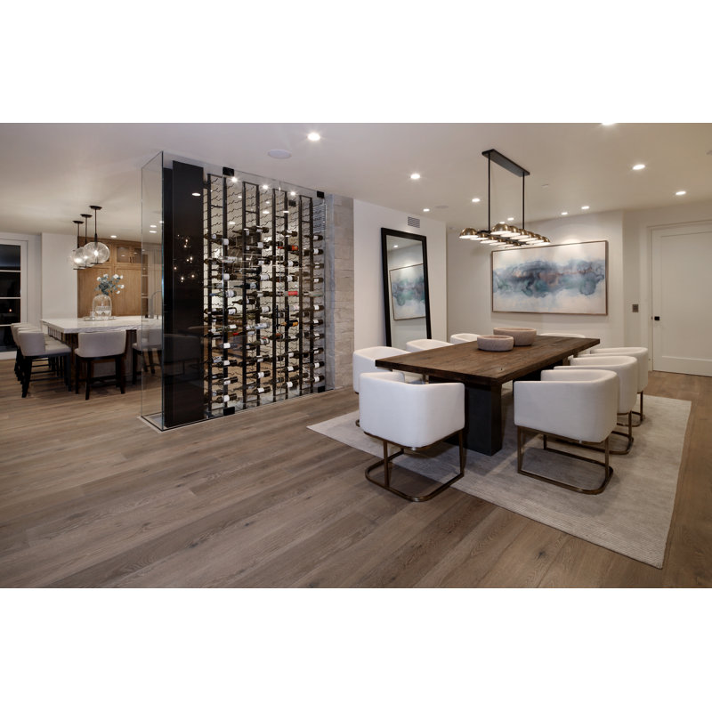 Indurial 10-Foot Floor-to-Ceiling Wine Rack Frame in Matte Black (Racks Sold Separately), Satin Black