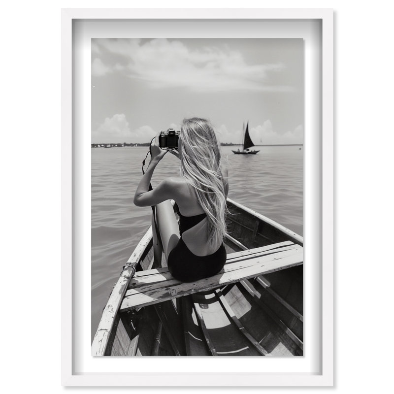 Frame Of Solitude Print by Oliver Gal, 37.5"H x 25.5"W, White Shadowbox