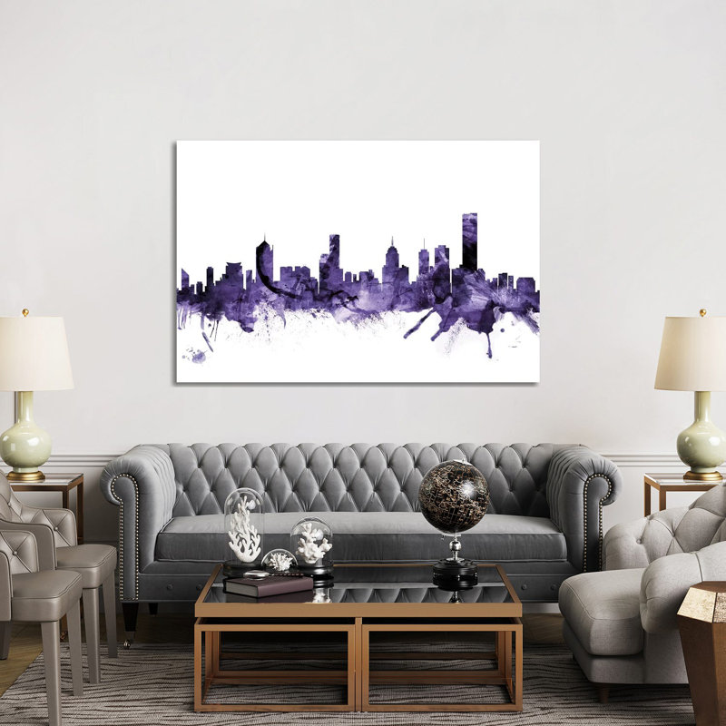 Melbourne, Australia Skyline by Michael Tompsett - 1 Piece Wrapped Canvas Wall Art, 152.5 cm H x 101.5 cm W