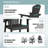 Valjean Outdoor Tall Adirondack Chair-318959686