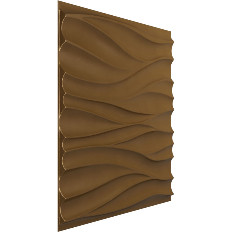 Panneau mural décoratif 3D EnduraWall l 19 5/8 po x H 19 5/8 po, ruée vers l'or métallique (couvre 2,67 pieds carrés)