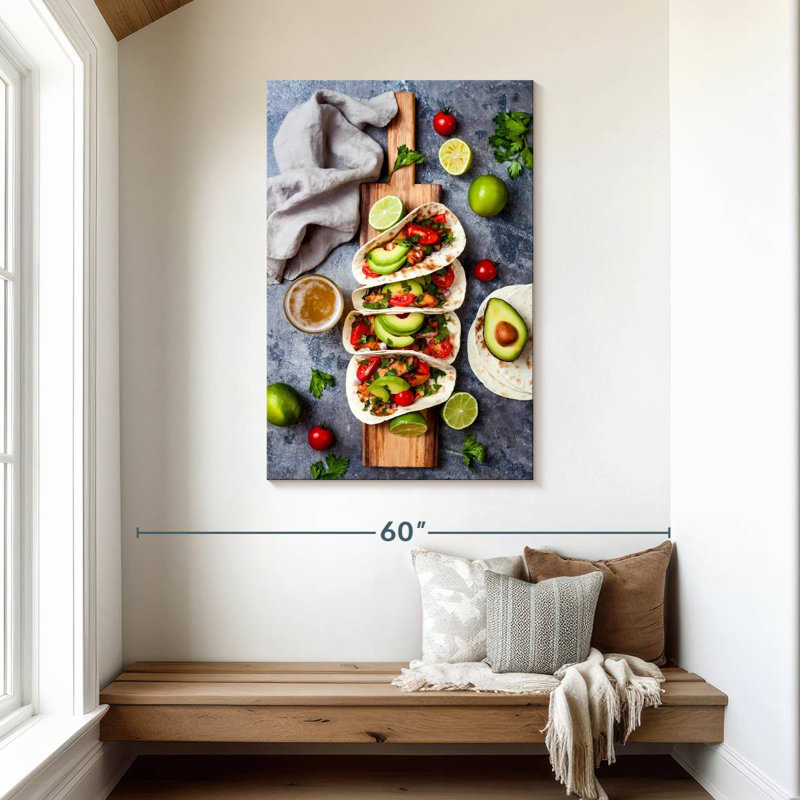 Yarlin Chicken Avocado Tacos, 45" H x 30" W