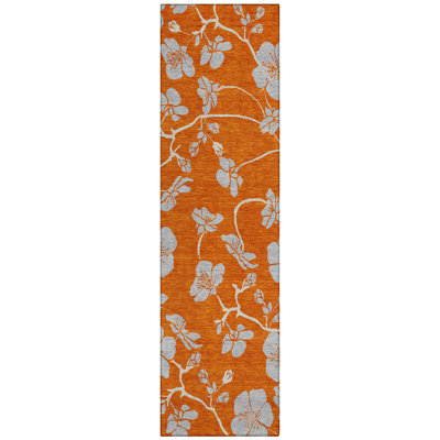 Inoa Orange Washable Indoor-Outdoor Rug - 