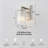  1-light/single Armed Wall Sconce With Ribbed Clear Glass Shade-170405042
