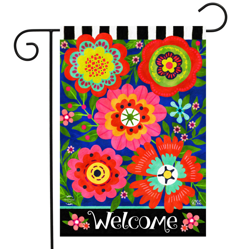 Drapeau de jardin Bright Blooms