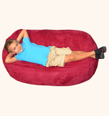 Breton Bean Bag Chair & Lounger, Cinnabar