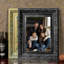 Cadre photo traditionnel 3 pièces 8 "x 10" noir pour galerie