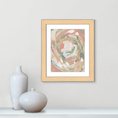 «Curtis Carmelo Abstract Energy Spring Colors», impression encadrée sur papier par Leah Straatsma