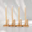 Ensemble de 4 porte-bougies Hosley en métal doré - centre de table élégant de 3,5 pouces pour mariage et fête, décor de reiki et de spa, support de bougie d'aromathérapie, cadeau parfait pour les occasions spéciales
