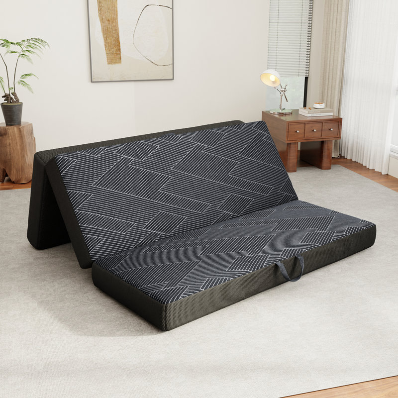 Tri-fold 6'' Memory Foam Mattress, Portable Folding Mattress with Washable Cover For Murphy Bed, Full