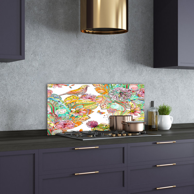 50cm W x 100cm L Glass Peel and Stick Panel