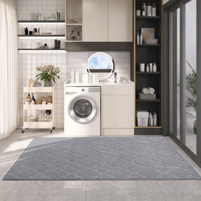 Monfield Non-Slip Geometric Indoor Doormat