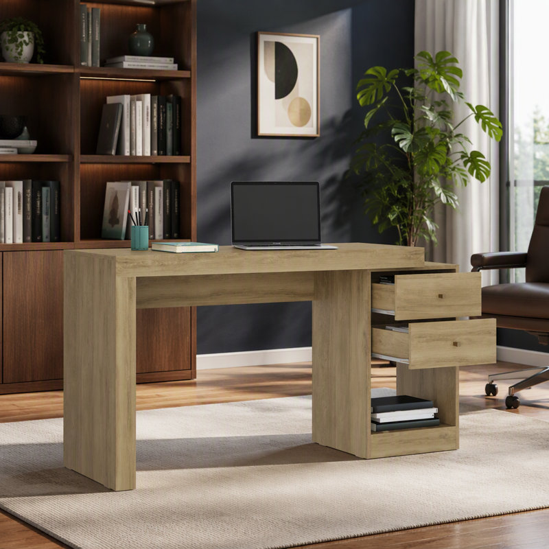 Bureau à domicile extensible, Marron clair