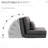 21 Floor Soothingly , Dark Gray. 5 Position Adjustable Back. Double As And Bed. Comfort 105 - 180. 2 Pillows For Better Support. Stable Steel Frame. Space Saving Design. Linen Fabric. 23.5" W X 31.5"