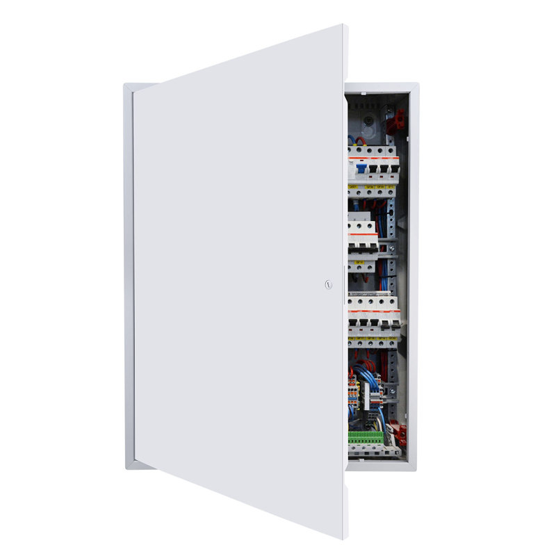 Panneau d'accès pour cloison sèche, porte d'accès en acier galvanisé 33,2 x 25,2 po, panneau de service articulé facile à installer avec loquet de tournevis, pour plomberie électrique au plafond, découpe de 24,4 x 32,4 po, blanc