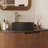 13.78" Round Matte Black Ceramic Vessel Bathroom Sink, Fluted Above-Counter Vanity Basin with 1.75" Standard Drain Opening