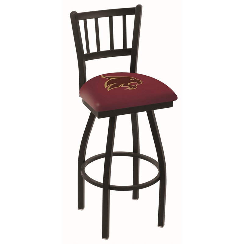 NCAA Swivel 25" Counter Stool, Texas State Bobcats, 25" Height