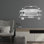 Art mural en métal sur mesure pour voiture, plaque de licence personnalisée, décor d'automobile classique pour garage, décoration murale de grotte, cadeau pour papa
