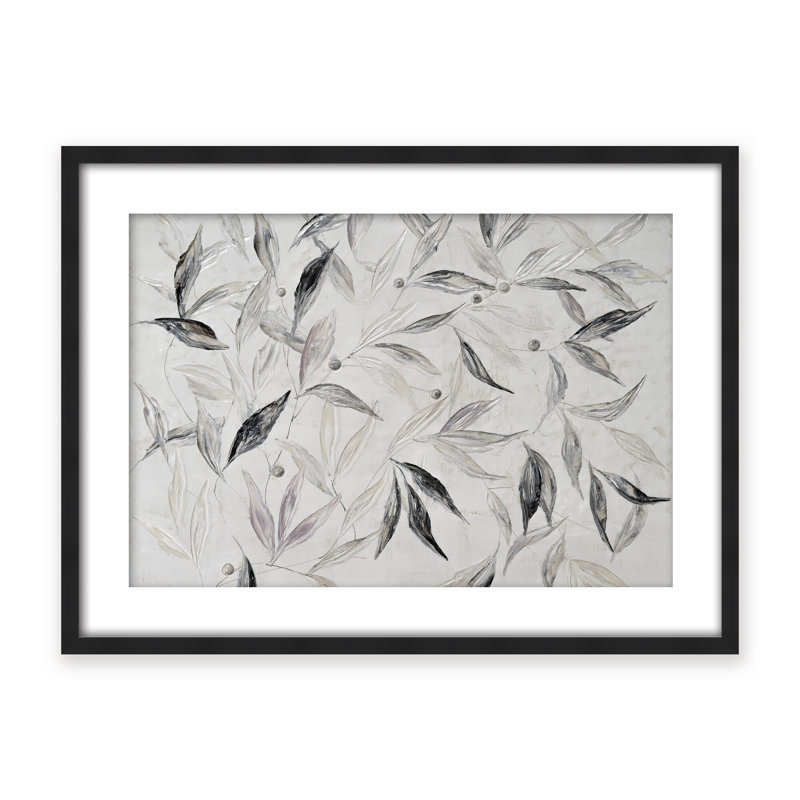 Nature Inspired "Soft Descent" Canvas Wall Art By , 12" H x 16" W x 1.125" D, Framed Matted Print, Beige