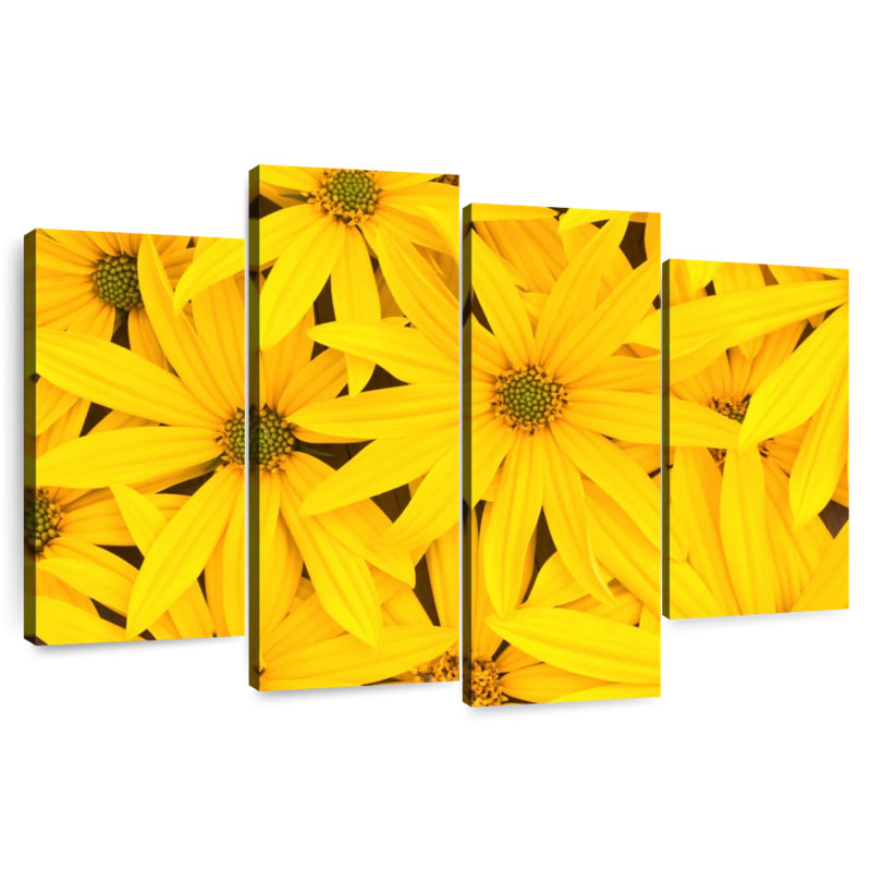 Harnek Bright Yellow Flowers, 27" H x 43" W