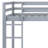 Low Loft Bed With Slide, Ladder, Safety Guardrails-970828599