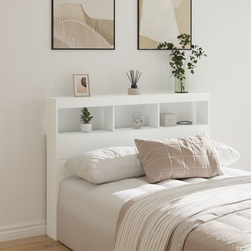 Cedria Headboard, White, Double - 140 x 200 cm