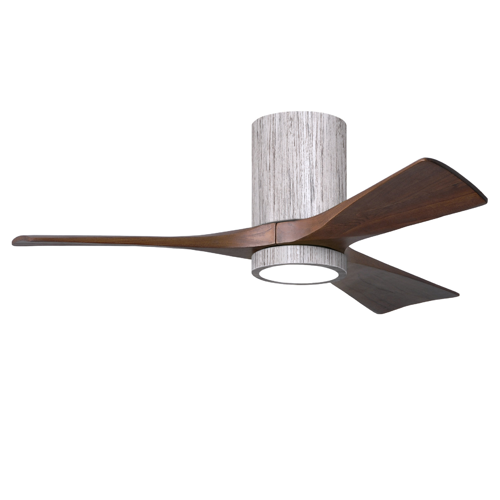 Olivier 3 Blade Ceiling Fan with LED Light Kit, Walnut, Barn Wood Tone, 42"