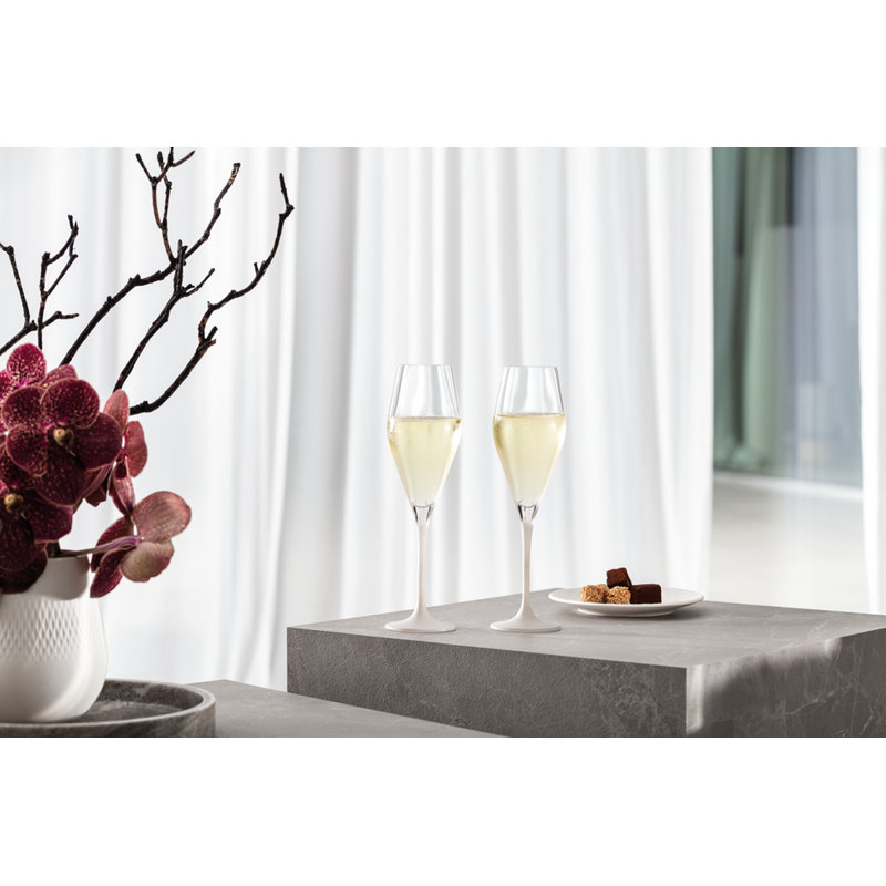 Flûte à champagne Villeroy & Boch, S / 4, blanc