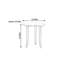 Petite table basse en noyer et prune