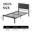 Baca Metal Platform Bed Frame with Upholstered Headboard-1247558106-1276955720