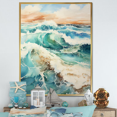 «Valdis Beach Photo Oceanic Rhythms X III», reproduction sur toile