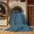 Machine Washable Solid Blue Area Rug-804595535